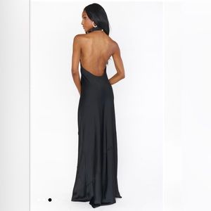 Show me your mumu black Jasmine Halter Dress.